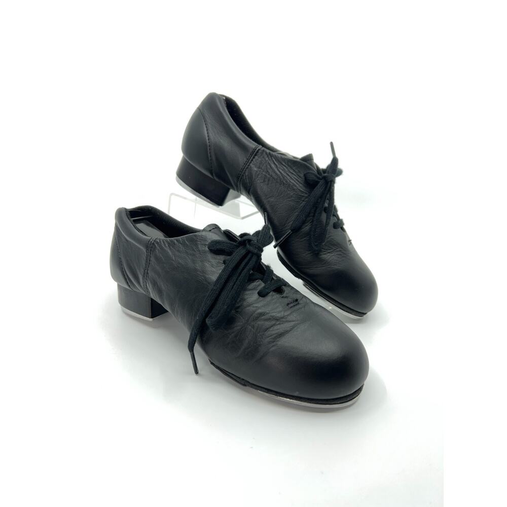 Capezio Flex Mastr Black Leather Tap Shoes 5.5